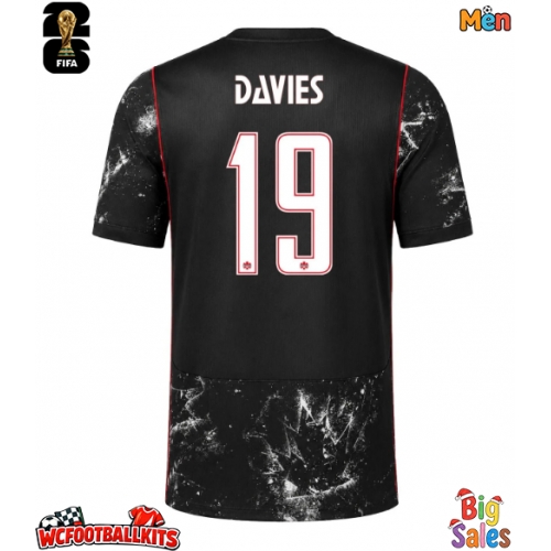 Canada Alphonso Davies #19 Replica Away Stadium Shirt World Cup 2026 Short Sleeve